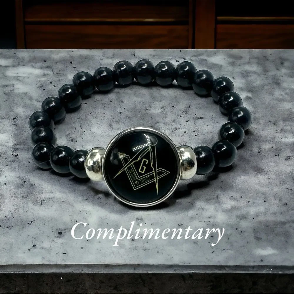 Free Mason l 5-piece Set l Beanie Neck Warmer Ring Necklace Token + Gift l New